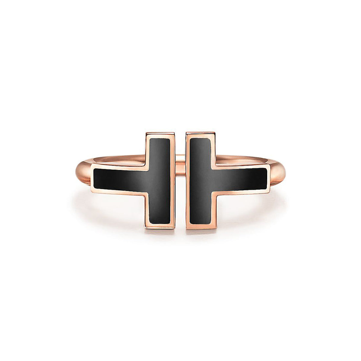 Tiffany Black Onyx Wire 18K Gold Ring