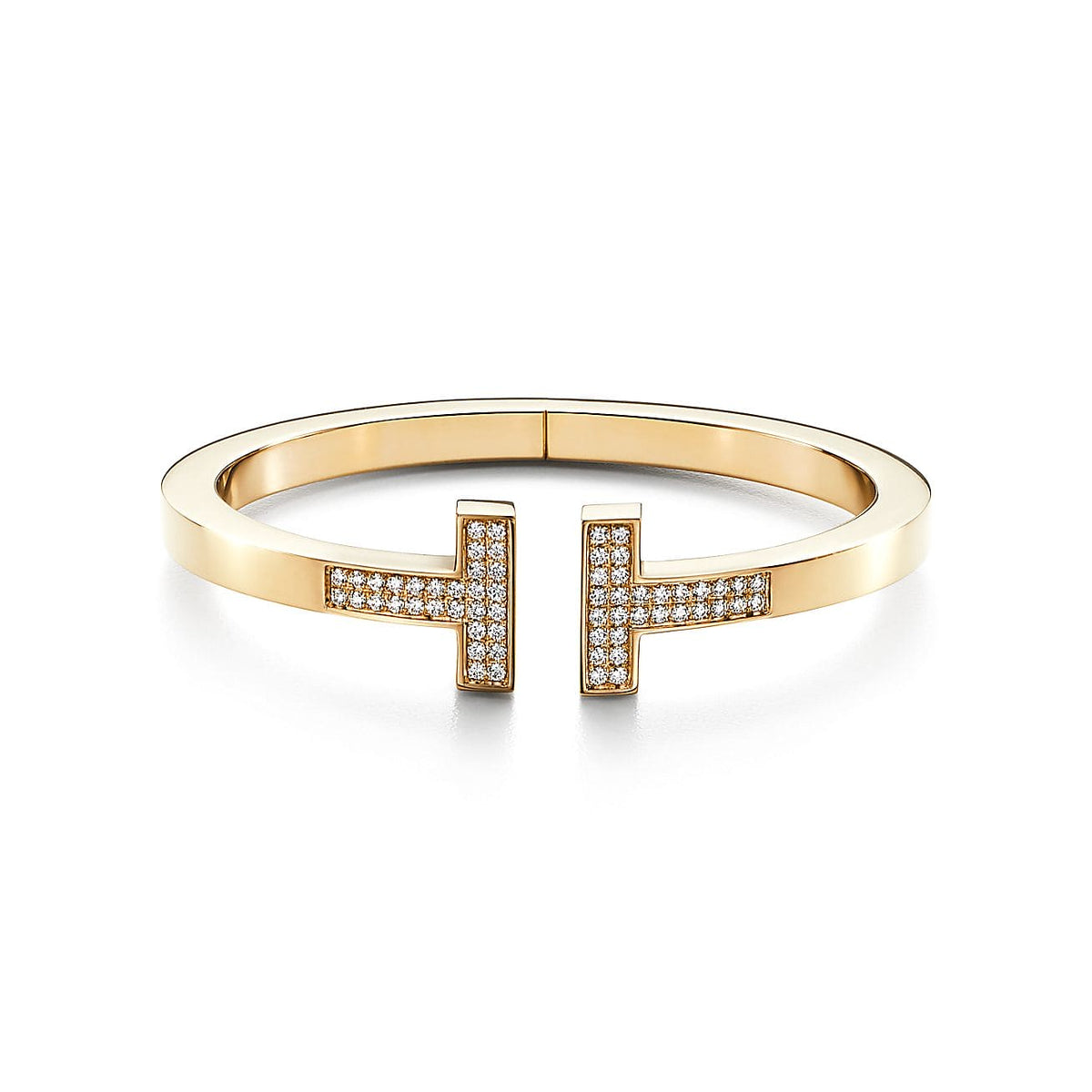 Tiffany Diamond Square 18K Gold Bracelet