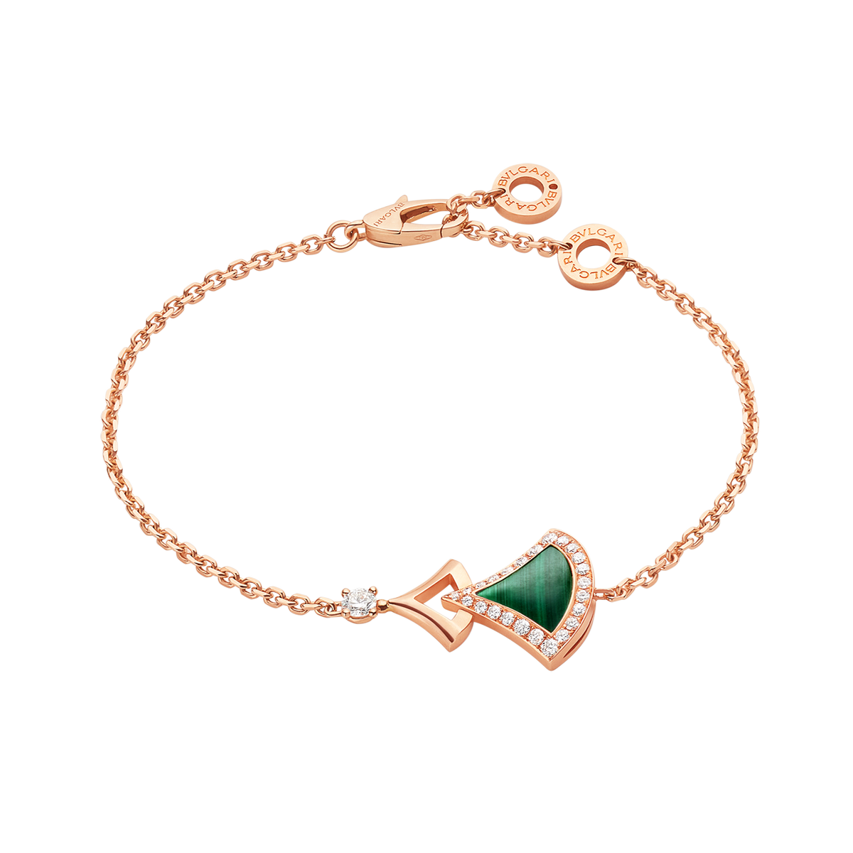 Bvlgari Dream Malachite 18K Gold Bracelet