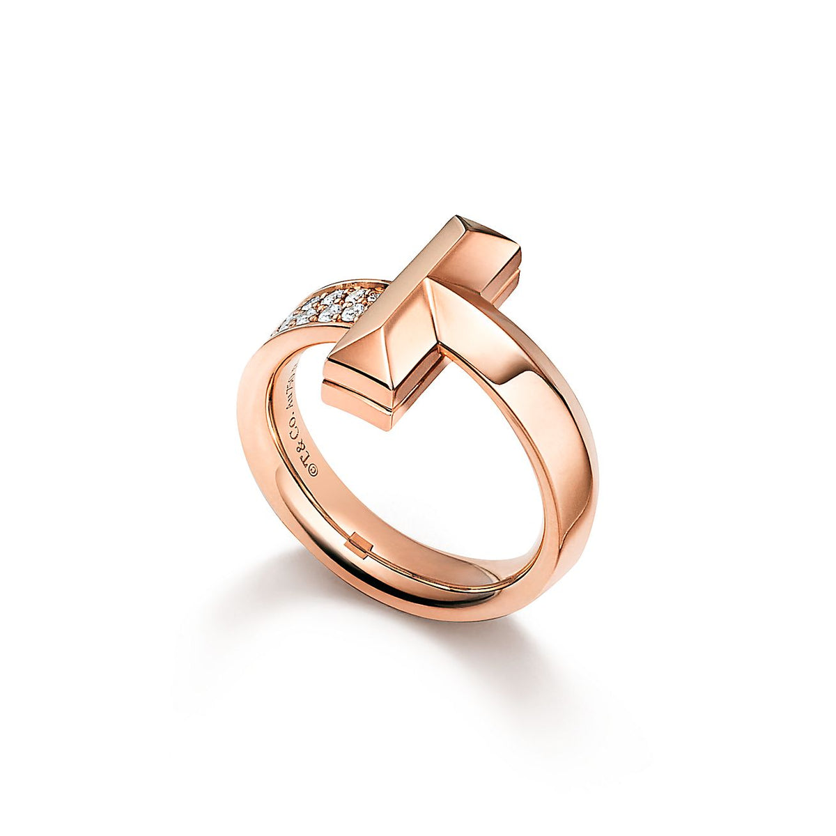 Tiffany T1 Diamonds 18K Gold Ring