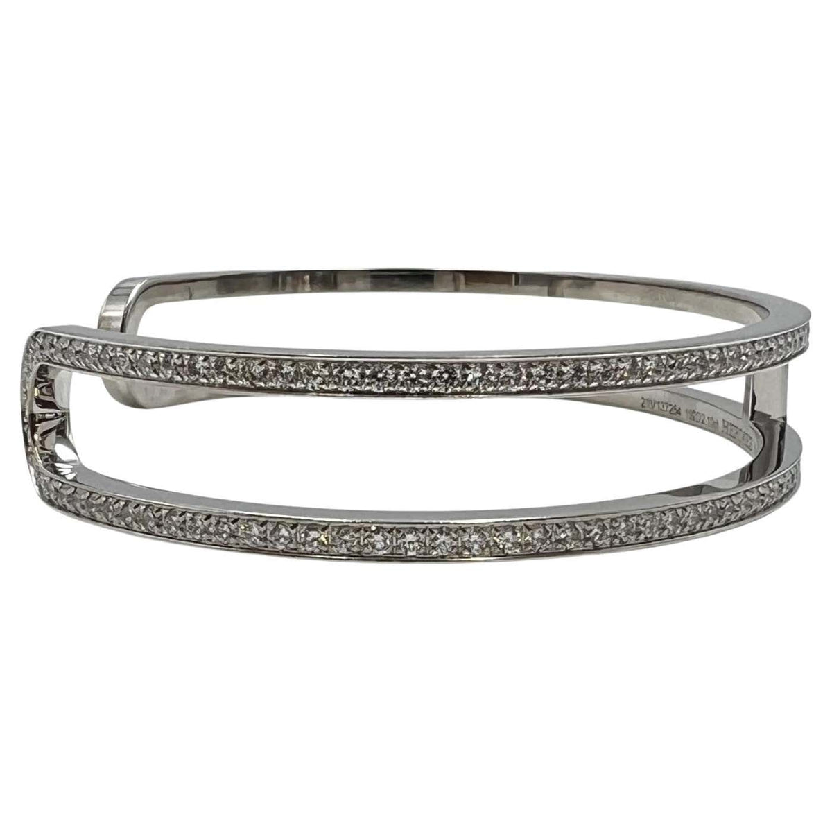 Hermes Ever Chain D¡ ̄ancre Cuff Diamond 18K Gold Bracelet
