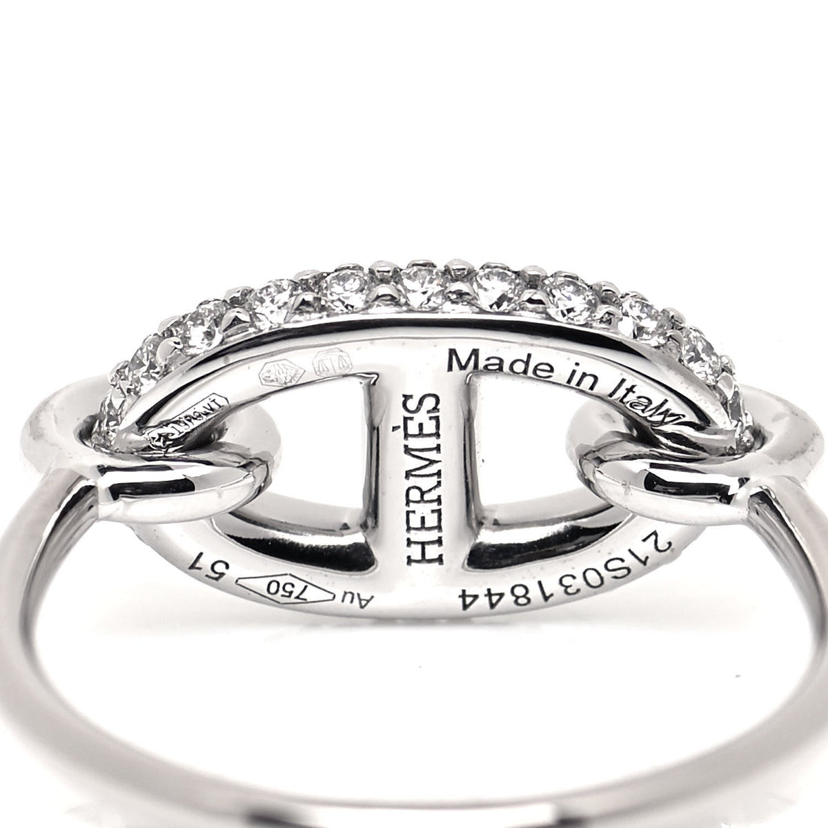 Hermes Farandole Diamond 18K Gold Ring