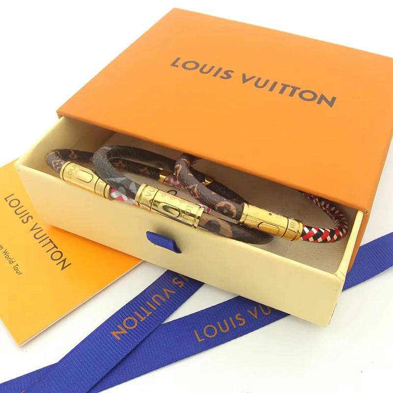 Louis Vuitton Daily Confidential Pink 18K Gold Bracelet