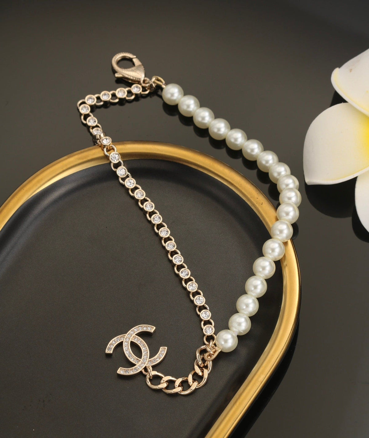 Chanel Pearls Chain 18K Gold Bracelet