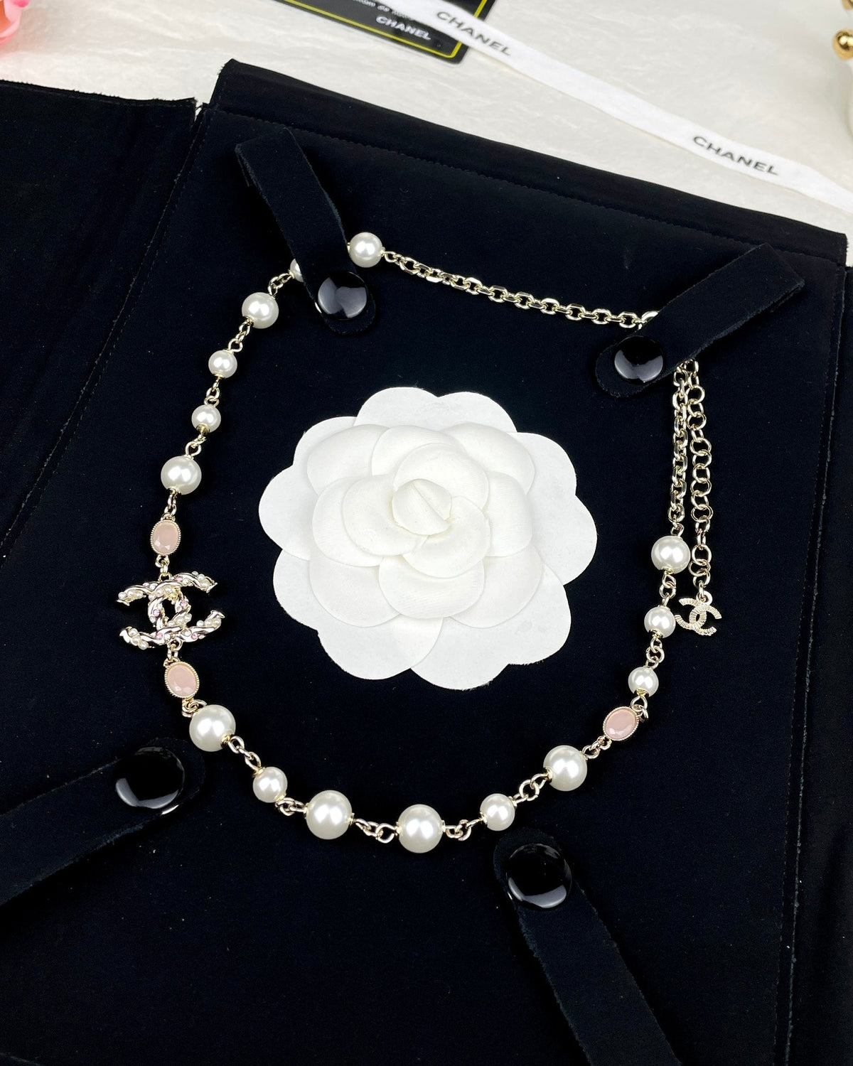 Chanel Pearls 18K Gold Necklace