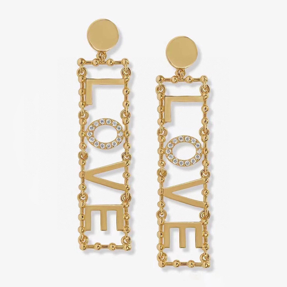 Celine LOVE Diamonds 18K Gold Earrings